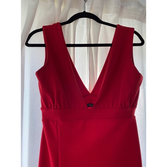 Nasty Gal red cocktail midi dress - Picture 3 of 4